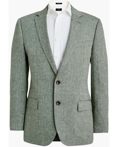 J.Crew Slim Thompson Suit Jacket In Linen - Green