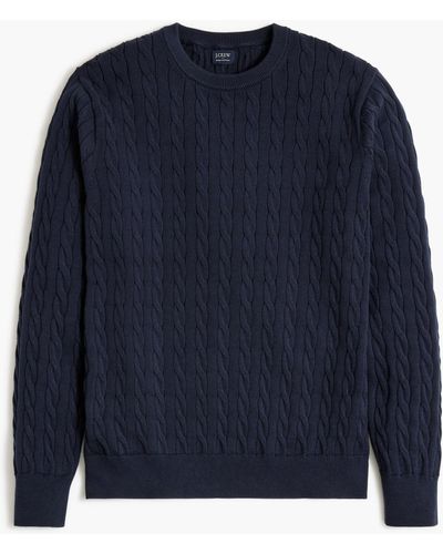 J crew cable knit sweater mens cheap