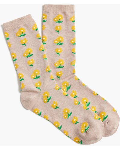 J.Crew Sunflower Trouser Socks - Metallic