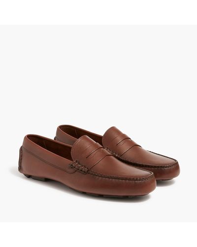 J.Crew Leather Driving Shoes - Brown
