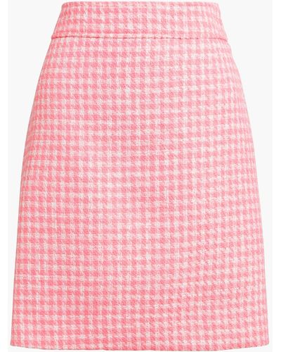 J.Crew Tweed A-line Skirt - Pink