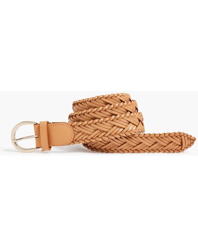 J.Crew Woven Leather Belt - Brown
