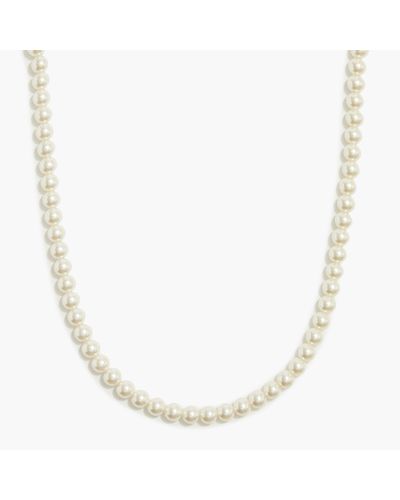 J.Crew Pearl Strand Necklace - Metallic