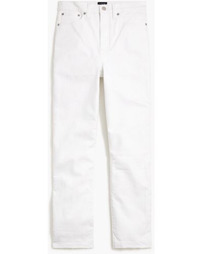 J.Crew White Stovepipe Straight Jean In Signature Stretch+