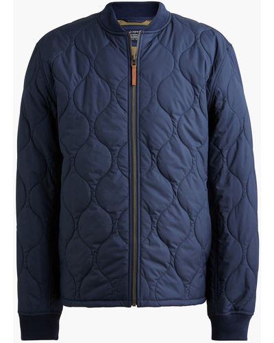 J.Crew Quilted Bomber Jacket - Blue