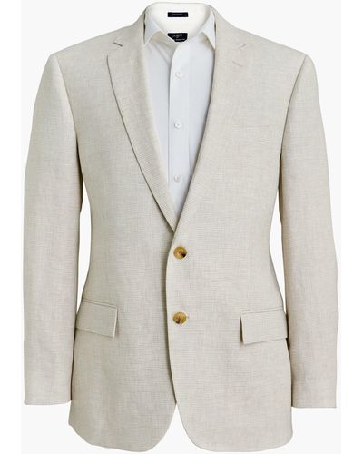 J.Crew Slim Thompson Suit Jacket In Linen - Gray