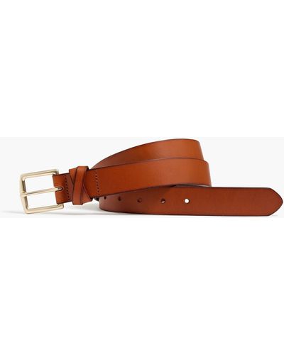 J.Crew Crisscross Leather Belt - Brown