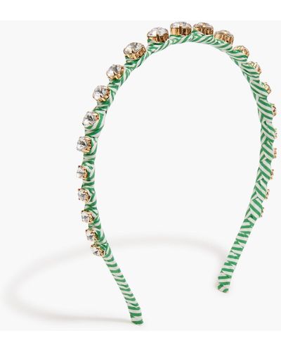 J.Crew Gemstone Headband - Green