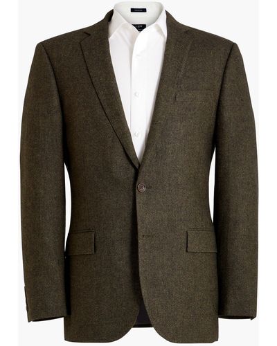 J.Crew Slim-fit Thompson Suit Jacket In Donegal Wool Blend - Green