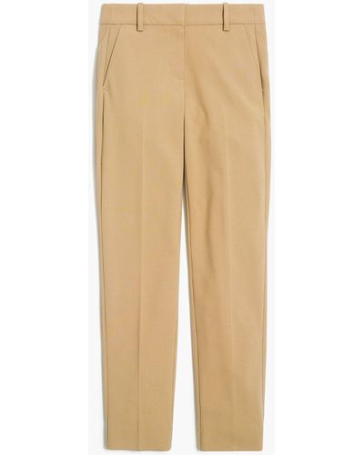 J.Crew Slim Cropped Ruby Pant In Stretch Twill - Natural