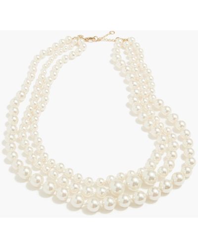 J.Crew Pearl Layering Necklace - White