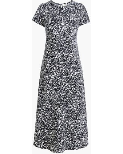 J. Crew Tiered Midi Dress with Convertible Straps in Dot - Really Rynetta