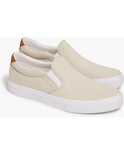 J.Crew Canvas Slip-on Sneakers - Natural