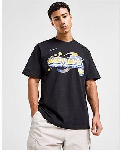 Nike Nba Golden State Warriors Max90 T-shirt - Black