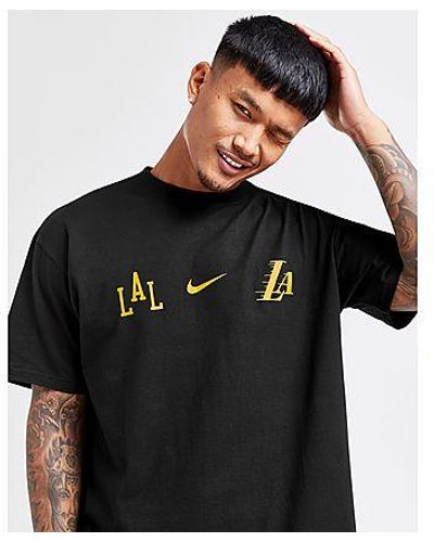 Nike NBA LA Lakers M90 Courtside T-Shirt - Noir