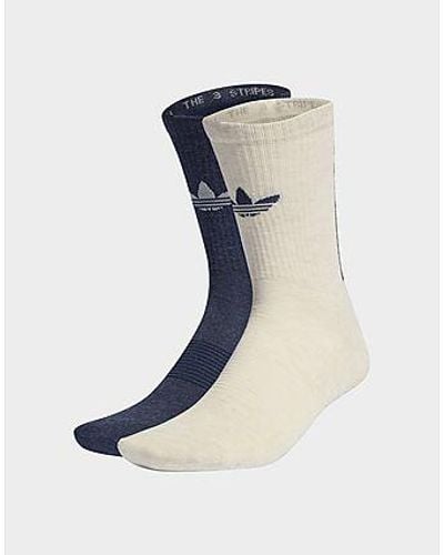 adidas Originals Trefoil Premium Crew Socks 2 Pairs - Black