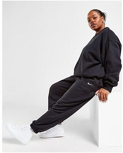 Nike Pantaloni della Tuta Oversize Plus Size Phoenix - Nero