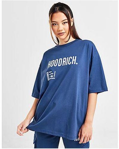 Hoodrich Frenzy V2 Boyfriend T-shirt - Blue