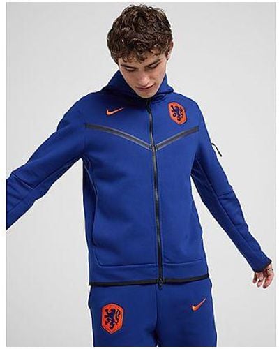 Nike Netherlands Tech Fleece Full Zip Hoodie - Blue
