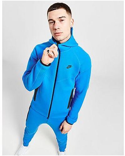 Nike Tech Fleece Full Zip Felpa con cappuccio - Blu