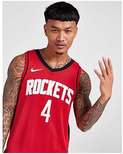 Nike Maillot NBA Houston Rockets Green #4 - Rouge