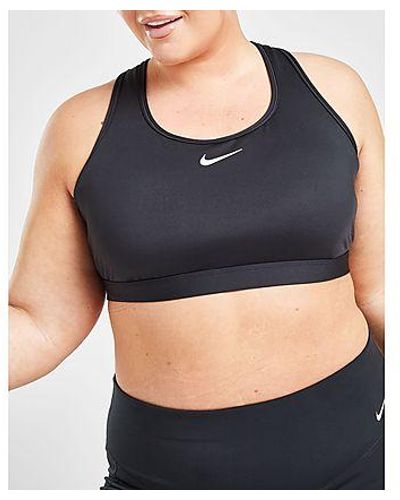 Nike Plus Size Swoosh Medium Support Bra - Black