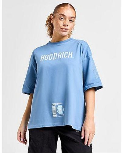 Hoodrich T-shirt Azure V2 Boyfriend - Bleu