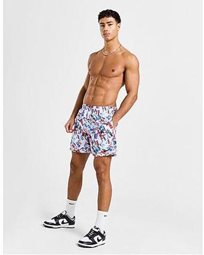 Nike Happy Daze Allover Print Swim Shorts - Black