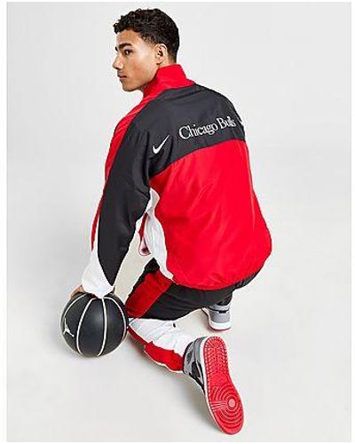 Nike Nba Chicago Bulls Starting Five Tracksuit - Red