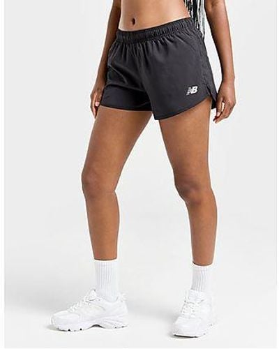 New Balance Logo Woven Shorts - Black