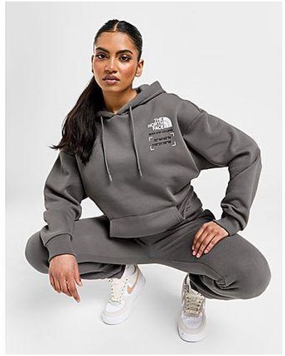 North face shop grey hoodie womens