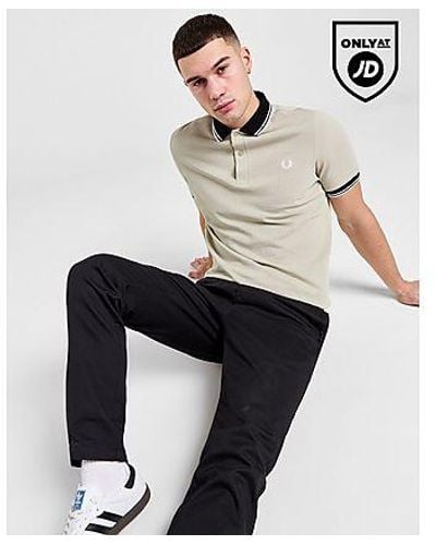 Fred Perry Contrast Collar Badge Polo Shirt - Nero