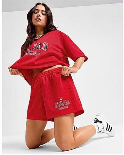 adidas Originals Varsity Mesh Shorts - Red