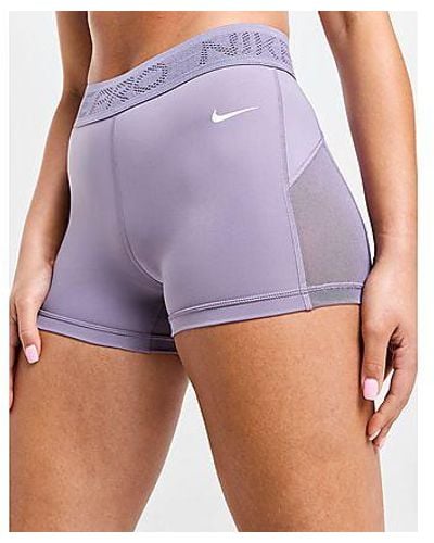Nike Pantaloncini Allenamento Pro Mesh - Viola