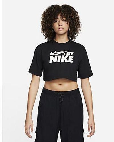 Nike Swoosh Crop T-shirt - Black