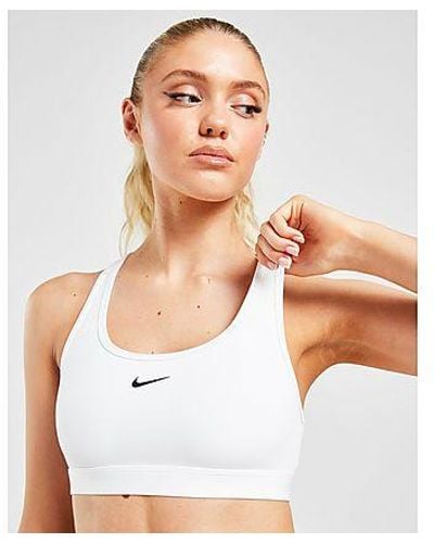 Nike Running Swoosh Sports Bra - White