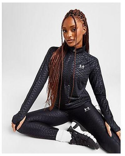 Under Armour Emboss All Over Print Tights in Black | Lyst UK
