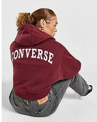 Converse Retro Chuck Taylor Full Zip Hoodie - Red