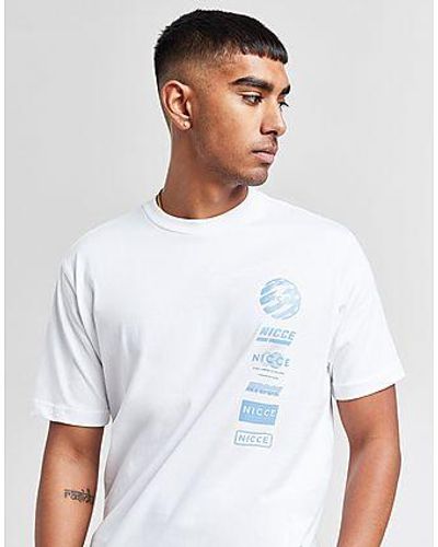 Nicce London T-shirt Stickered - Blanc
