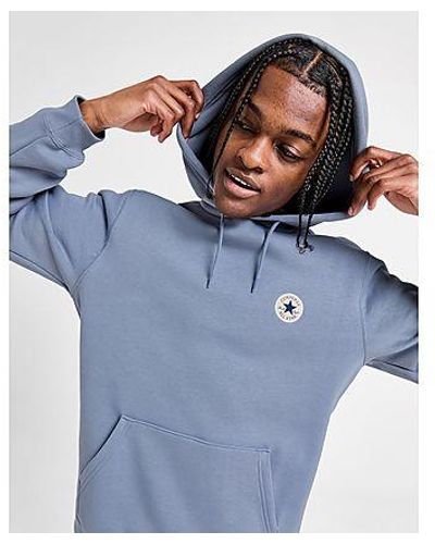 Converse Patch Overhead Hoodie - Blue