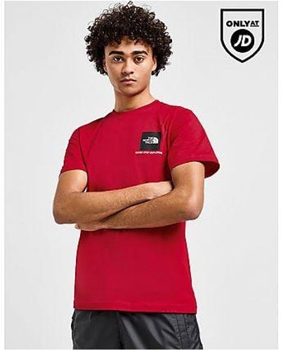 The North Face T-Shirt Logo Fine Box - Rouge
