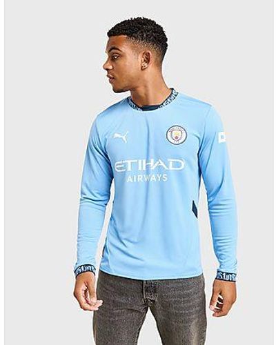 PUMA Manchester City Fc 2024/25 Long Sleeve Home Shirt - Blue
