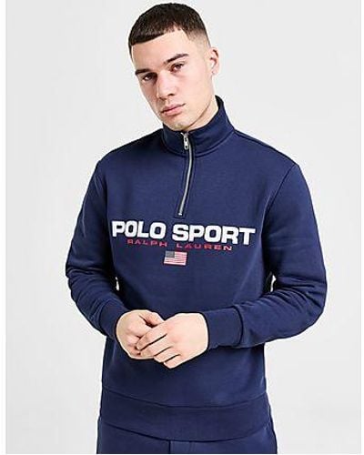 Polo Ralph Lauren Sweat Zippé Polo Sport - Bleu