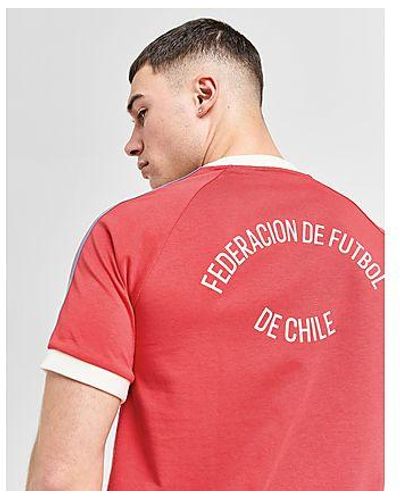 adidas Originals T-shirt Chili 3-Stripes - Rouge