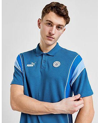 PUMA Manchester City Fc Archive Polo Shirt - Blue