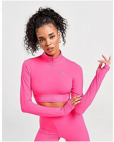 MONTIREX Crop Top Zippé Icon - Noir