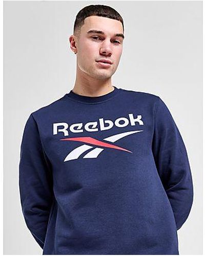 Reebok Large Logo Crew Sweatshirt - Blue