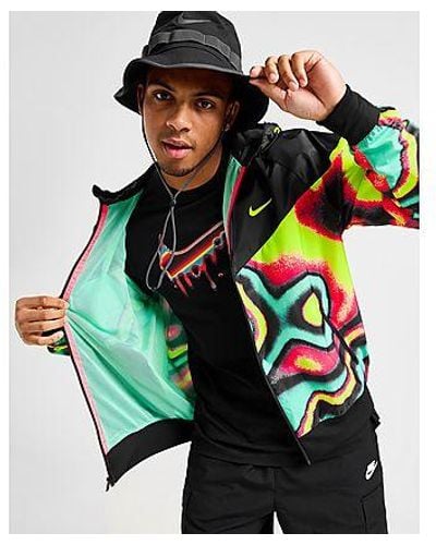 Nike All Over Print Windrunner Jacket - Black