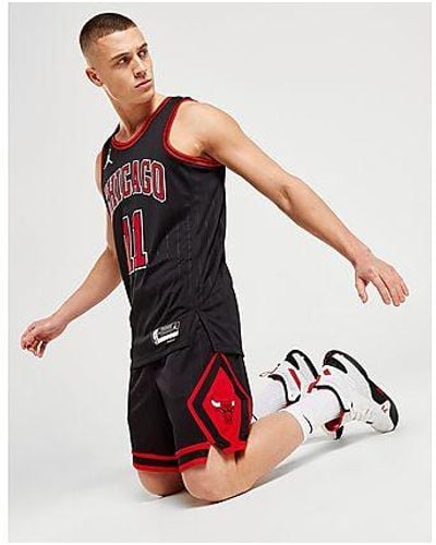 Red Nike NBA Chicago Bulls Swingman Shorts