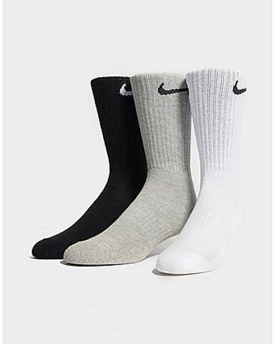 Nike Everyday Cushioned Training Crew Socks (3 Pairs) - Black